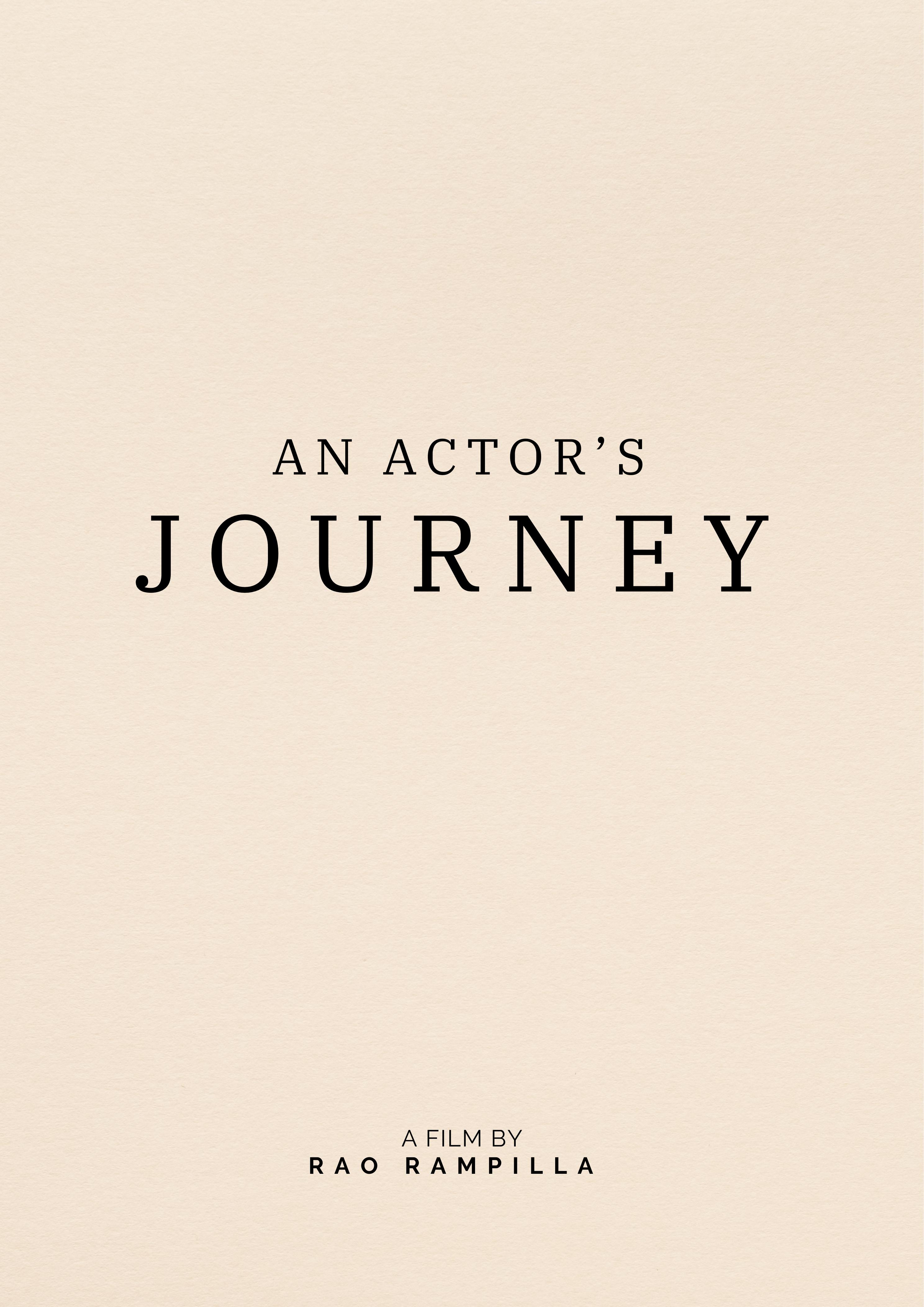 An Actor's Journey 2020